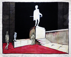 Эскиз декорации к опере "Дон Жуан", 3-я картина.