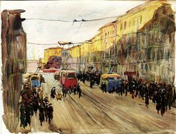 Коллекция leningradart.com, выставка "Любимый город" Рисунок, акварель.1930-1990 годы.
